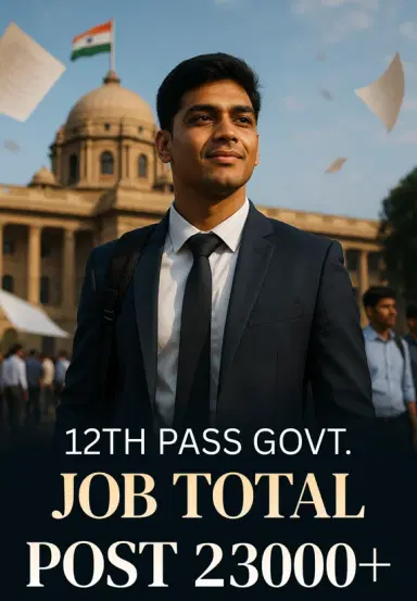 12th Pass Govt. Job Total Post 23000+