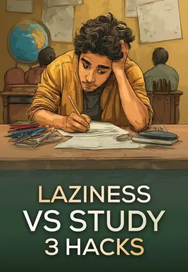 Laziness Vs Study : 3 Hacks