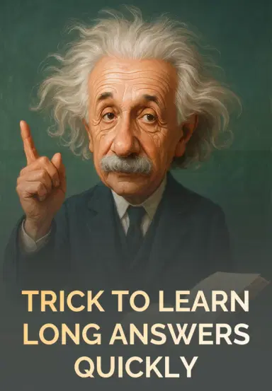 Trick To Learn Long Answers Quickly