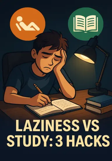 Laziness Vs Study : 3 Hacks